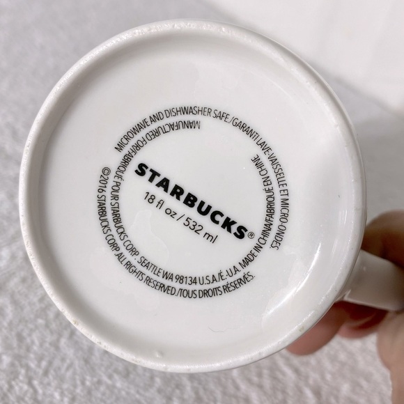 Starbucks Tall Cream Ceramic Coffee Cup Mug - Picture 4 of 8